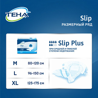 ТЕНА Slip Plus Подгузники для взрослых, M, 30 шт - фото № 8