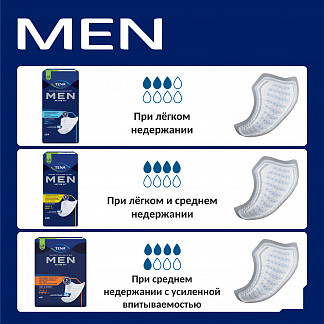 ТЕНА Men Active Fit уровень 1 Урологические вкладыши для мужчин - фото № 9